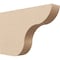 Ekena Millwork 2in. W x 8in. H x 12in. L Carmel Woodgrain TimberThane Rafter Tail, Primed Tan RFTUR02X08X12CARRCPR - alternate 1